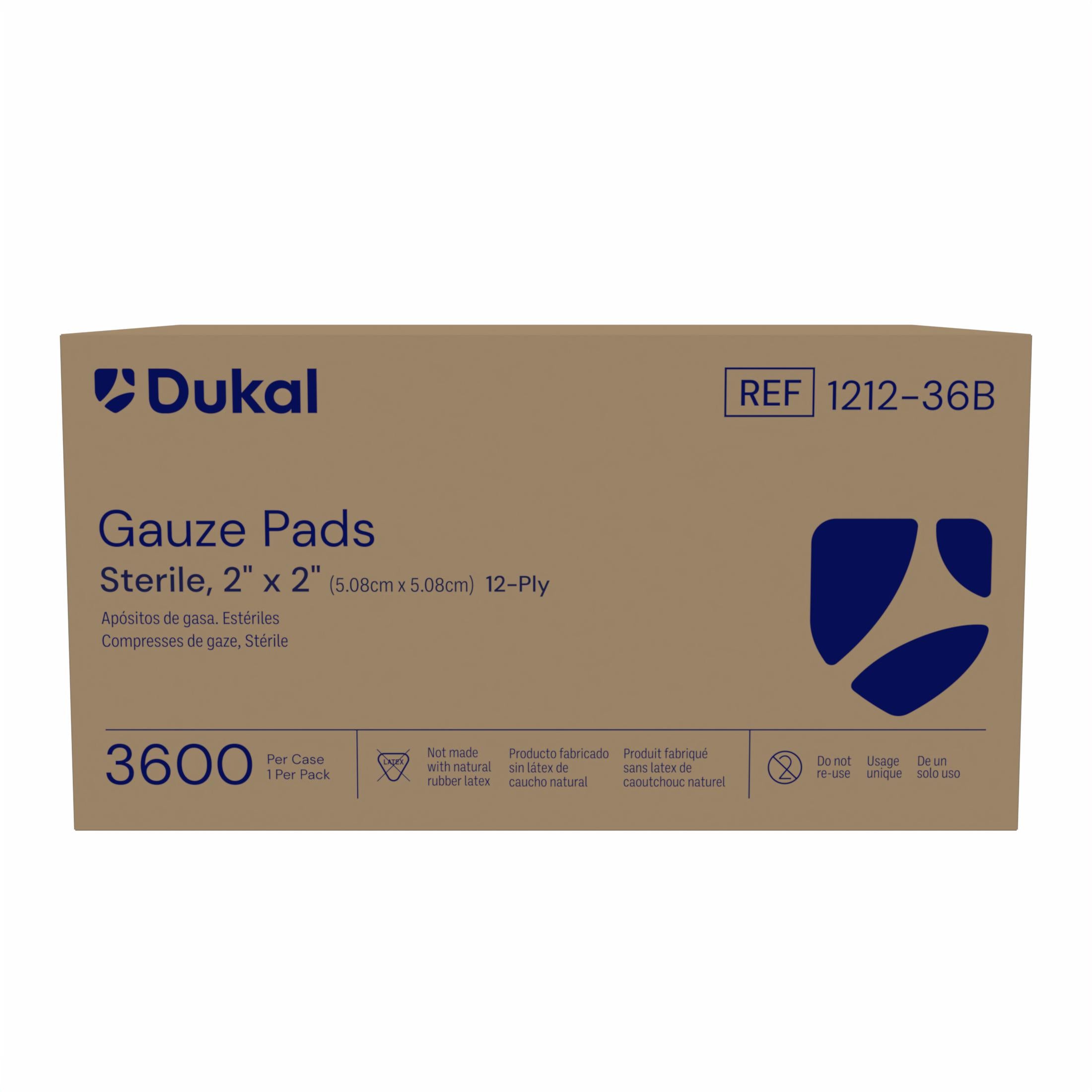 Sterile Gauze Pad 2" x 2" 12-Ply - 1212-36B