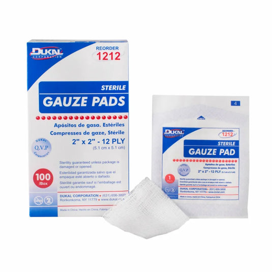 Sterile Gauze Pad 2" x 2" 12-Ply