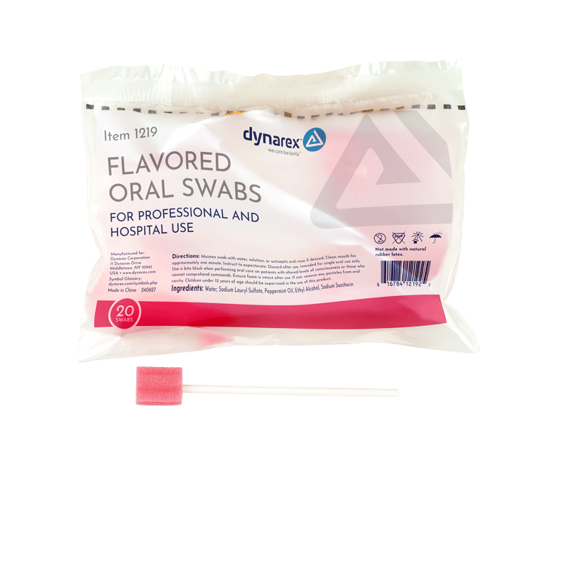 Oral Swabsticks, Flavored w/ Dentrifice Code: 1219