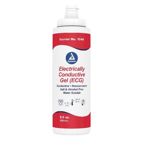 Dynarex Electrically Conductive Gel (ECG) 8.5 oz. Bottle