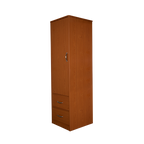 One Door Two Drawer Wardrobe Cherry