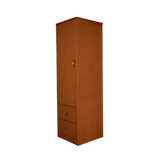 One Door Two Drawer Wardrobe Cherry