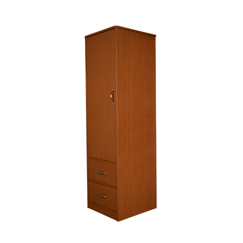 One Door Two Drawer Wardrobe Cherry