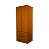 Two Door Two Drawer Wardrobe Cherry