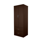 Two Door Two Drawer Wardrobe Mahogany