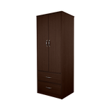 Two Door Two Drawer Wardrobe Mahogany