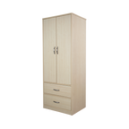 Two Door Two Drawer Wardrobe Light Oak