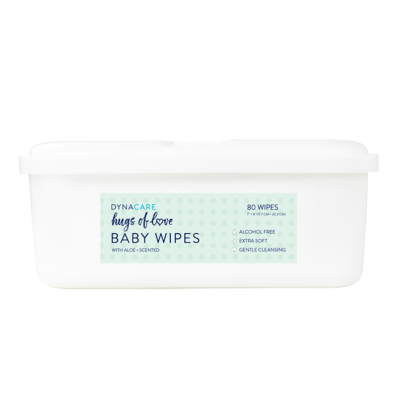 Hugs of Love Baby Wipes Scented w/aloe 7" x 8" Main image