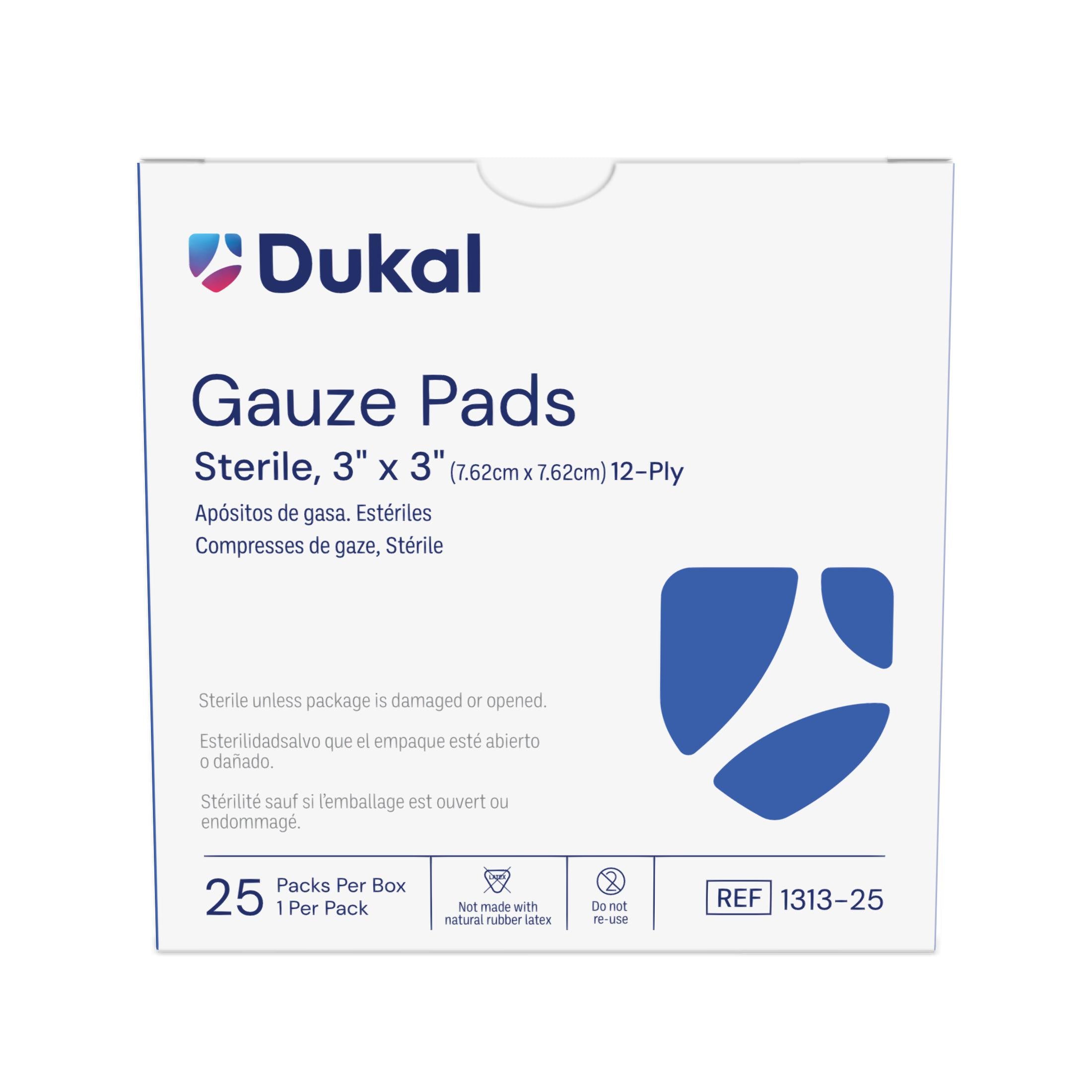 Sterile Gauze Pad 3" x 3" 12-Ply - 1313-25 Main image