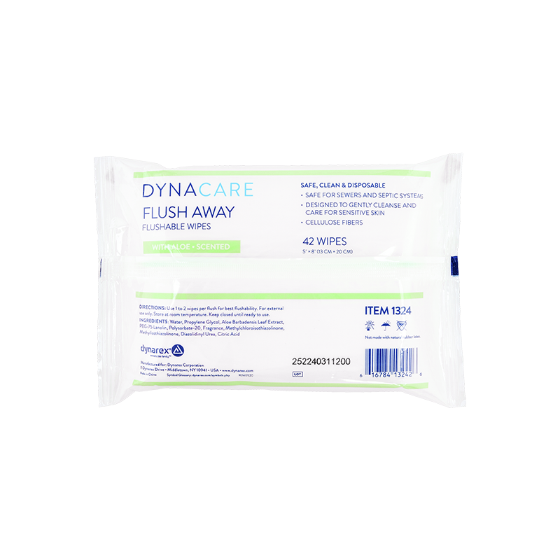 Dynarex Flushable Wipes - Junior