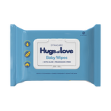 Hugs of Love Baby Wipes unscented w/ Plastic Lid 5" x 7"