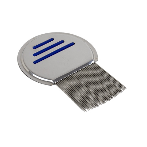 ClearNit Metal Lice and Nit Removal comb/micro-grooved teeth, 144/cs, Individually wrapped