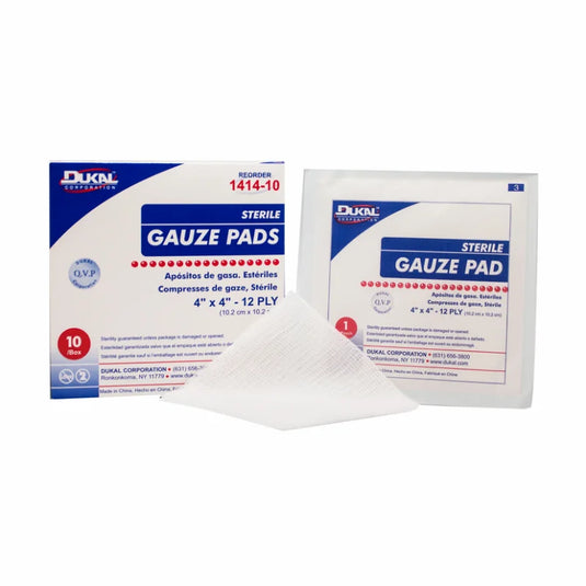 Sterile Gauze Pad 4" x 4". 12-Ply