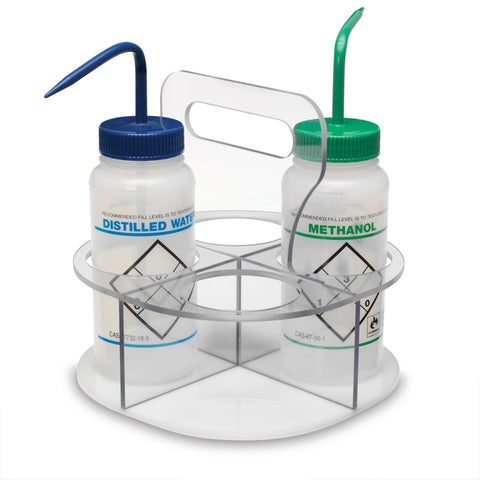 Quad Rotating Wash Bottle Holder