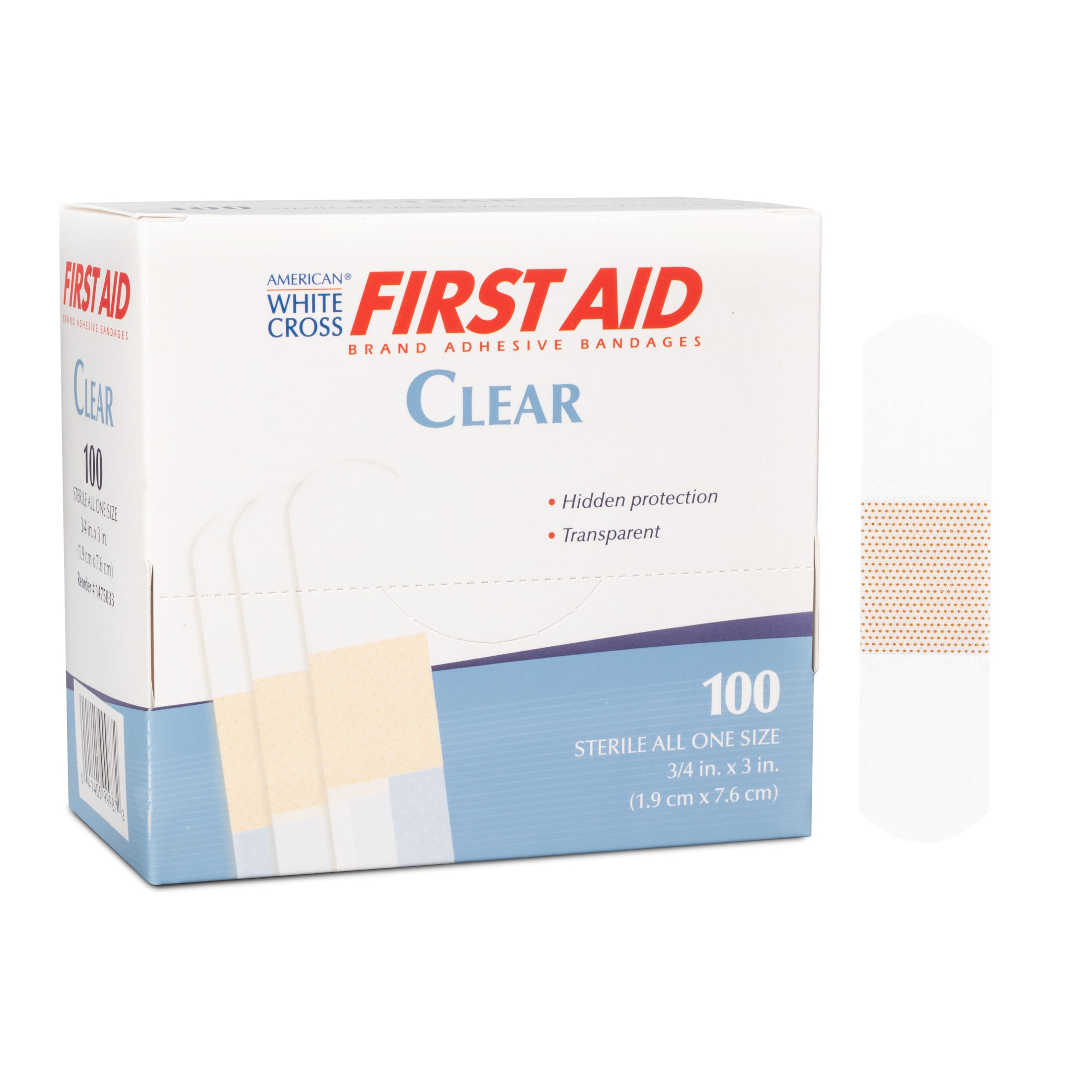 Clear Adhesive Bandages 3/4 x 3 - 1475033 Main image