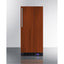 15" wide frost-free freezer for built-in or freestanding use, with reversible stainless steel door and lock