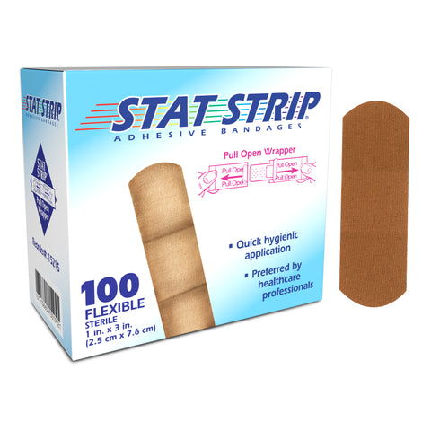 Flexible Fabric Stat StripÂ® Adhesive Bandages 1 x 3