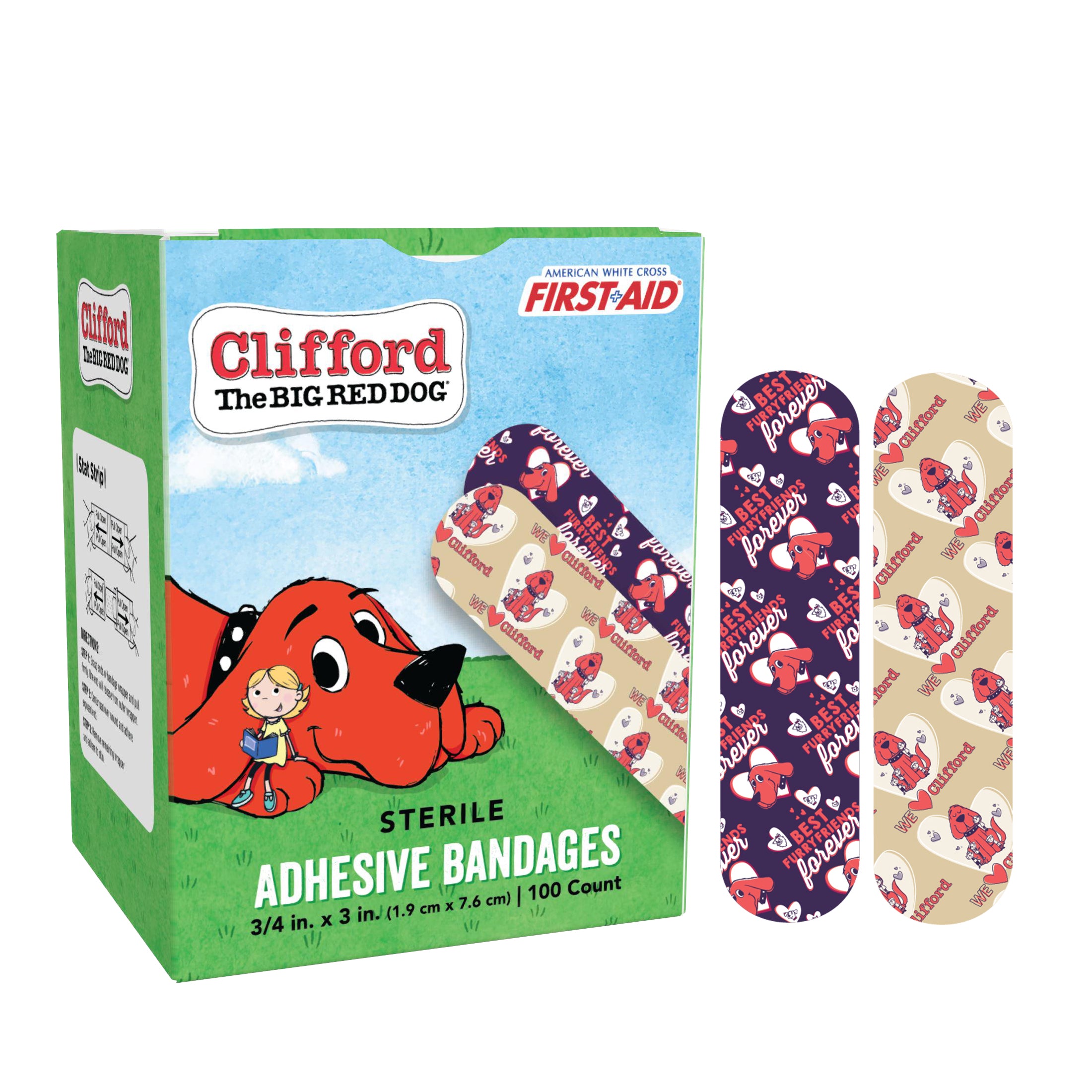 Clifford Stat StripÂ® Adhesive Bandages 3/4 x 3