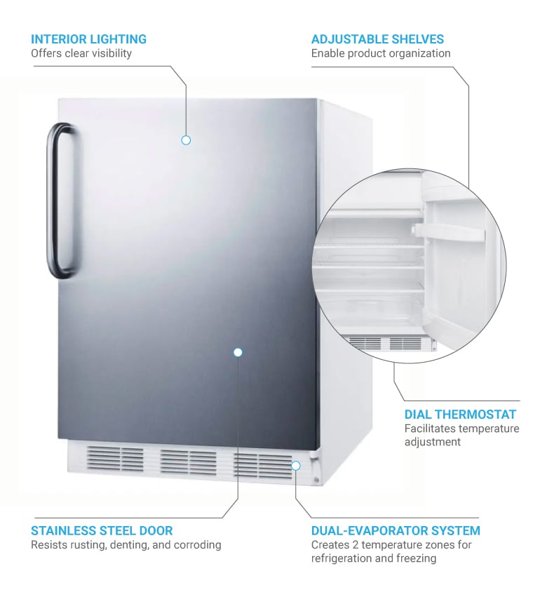 Bottom mount refrigerator-freezer Main image