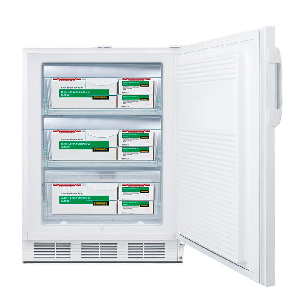 Accucold Built-in ADA compliant vaccine all-freezer in white with lock