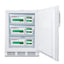 Built-in ADA compliant vaccine all-freezer in white with lock