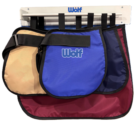 Apron Rack with Set of 4 Apronettes (S, M, L, XL)