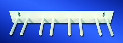 Wolf X-Ray Peg Wall Rack (2 Pegs per Apron): Holds 9 Aprons: 50" W