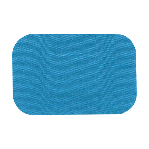 Flexible Fabric Metal Detectable Adhesive Bandages 2 x 3, Blue
