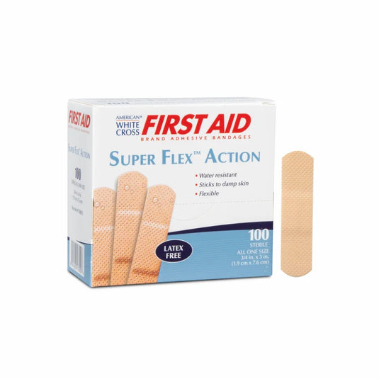 Sterile Super Flex Foam Adhesive Bandages 3/4" x 3"