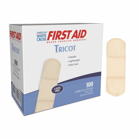 Sterile Tricot Adhesive Bandages 1" x 3"