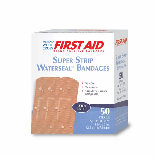 Sterile Waterseal™ Adhesive Bandages 1" x 3", Tan