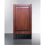 18" wide frost-free freezer built-in or freestanding use, with SS door, black cabinet, lock, and digital thermostat
