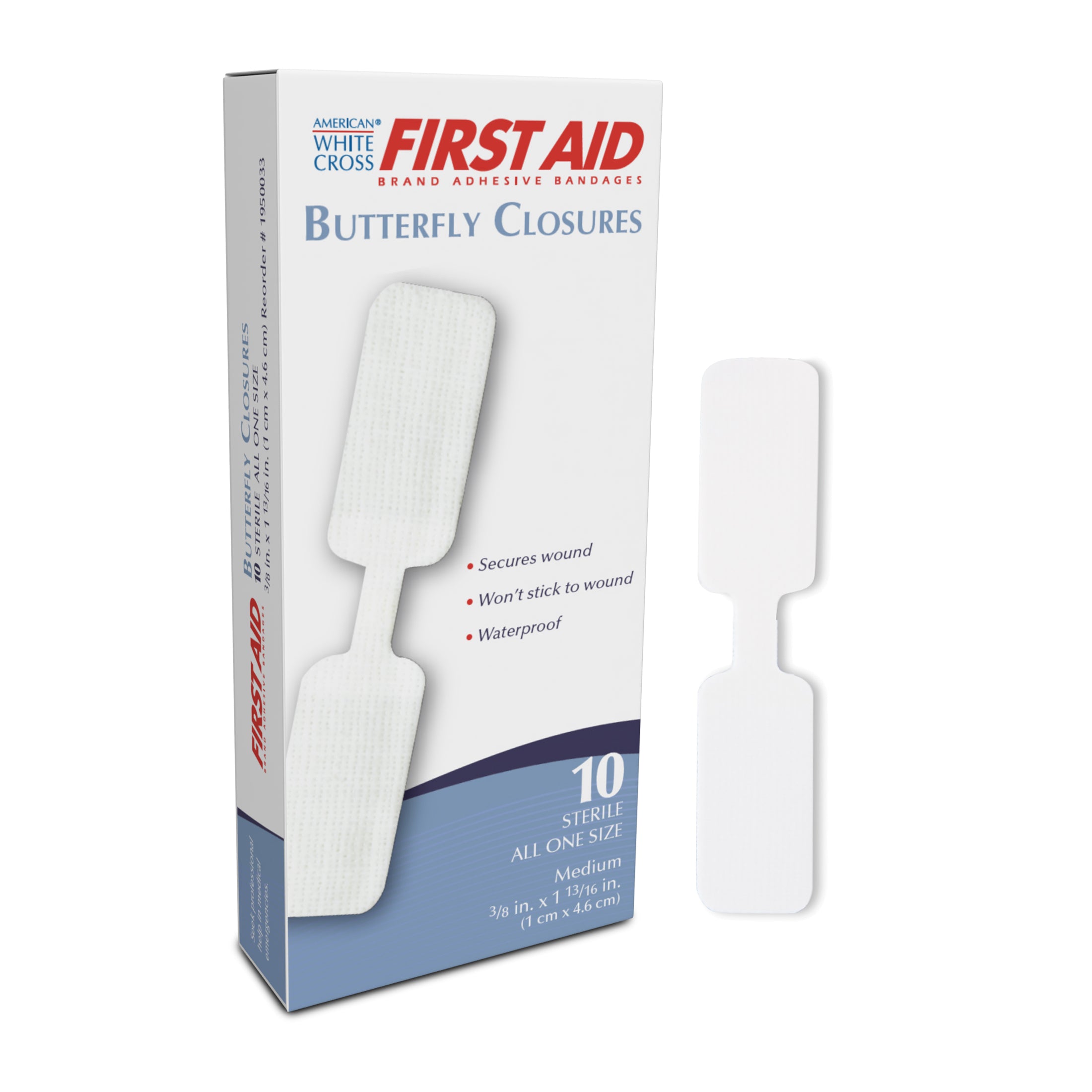 Butterfly Adhesive Bandages 13/32 x 1-13/16 - 1950033