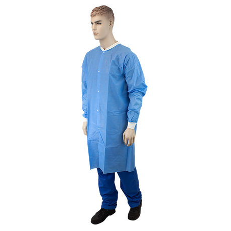Lab Coat w/out Pockets, XX-Large, Blue
