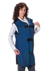 FRONT CLOSING SPECIAL PROCEDURE APRON - .25 mm   Lead Free   24X40 Navy Blue- Extra Large