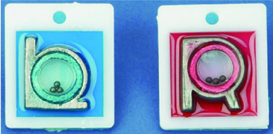 Wolf X-Ray Markers Indiviual Mounted Characters: Flat Face ( 1/4" on 3/4", 1/2" on 3/4" Specify Size when ordering)