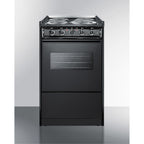 Accucold 20" Wide Slide-in Style Electric Coil Range in Black