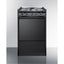 20" wide electric coil range in black