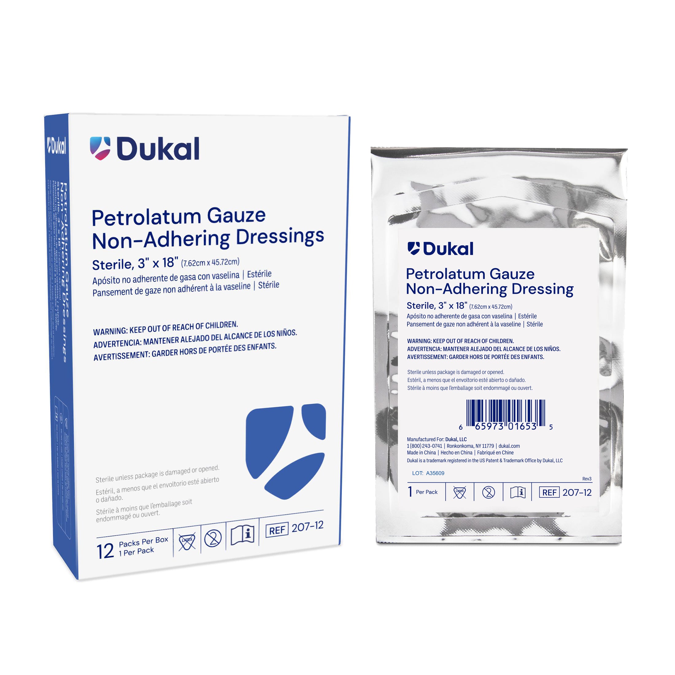 Sterile Petrolatum Dressing 3" x 18"
