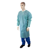 Dynarex Disposable Lab Coat with Pockets - Teal