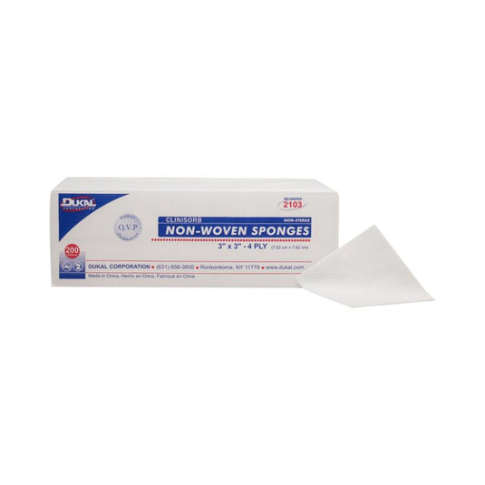 Non-Sterile Clinisorb Non-Woven Sponges 3" x 3" 4-Ply