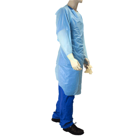 CPE Thumb Loop Isolation Gown