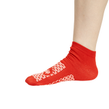 Double sided slipper socks small red
