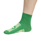 Double sided slipper socks medium green