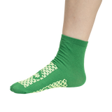 Double sided slipper socks medium green