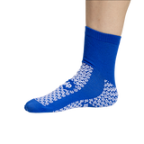 Double sided slipper socks large dark blue