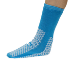 Double sided slipper socks 3XL light blue