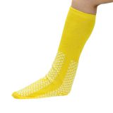 Double sided slipper socks 4XL yellow