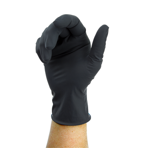 Black Arrow Latex Exam Gloves, Powder-Free