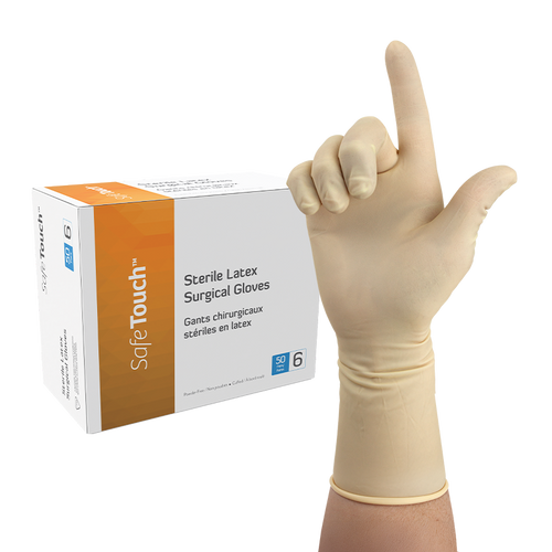 Sterile Latex Surgical Gloves, Powder-Free (Case)